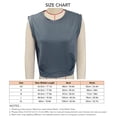 thumbnail image 3 of Blusa sin mangas con cuello redondo, cuello redondo, color liso, dobladillo elástico, blusa sin mangas para mujer, señora gris XS, 3 of 3