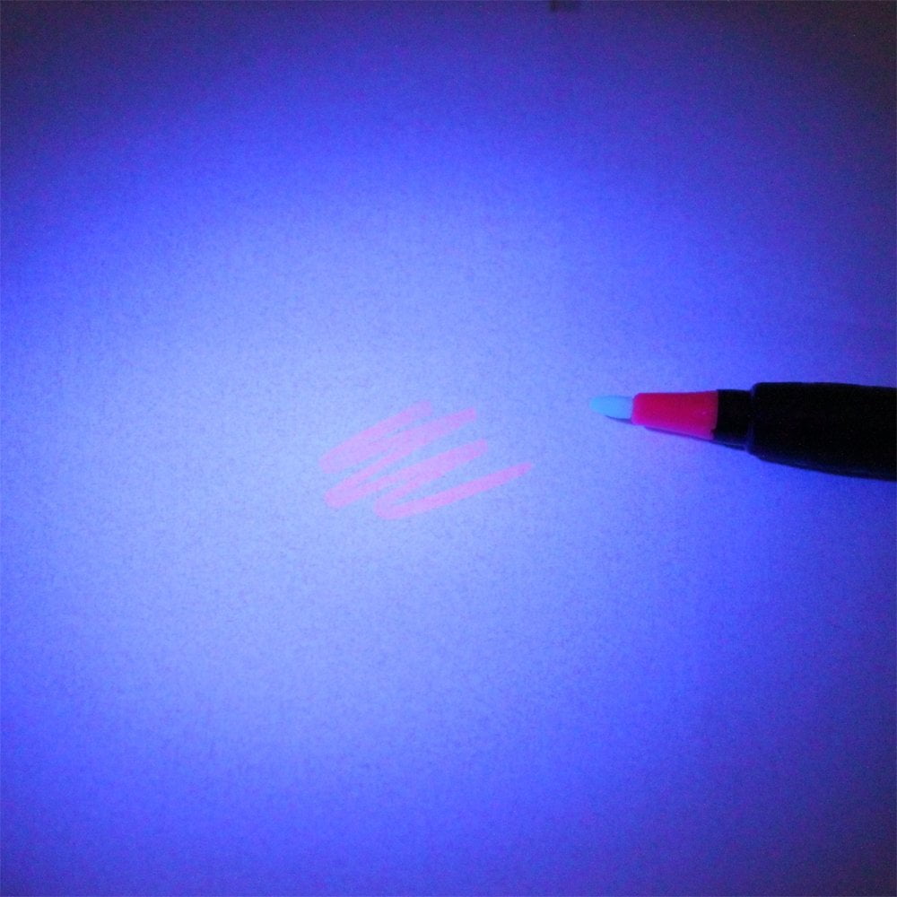 10pk ASR Federal UV Security Spy Invisible Ink Pen Permanent Marker, Pink