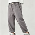 thumbnail image 2 of Edvintorg Boys' Pants 2026 Winter Elastic Waist Casual Cotton Pants with Pockets Outdoors Joggers For Boys Kids 1-10 Years, 2 of 5