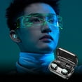 thumbnail image 1 of Auriculares Bluetooth, pantalla digital, gran capacidad, Bluetooth 5.2, auriculares inalámbricos deportivos intrauditivos con reducción de ruido inteligente y linterna LED., 1 of 9