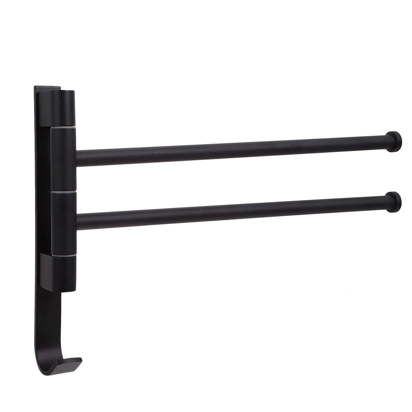 Black WallMounted Towel Rail Aluminum Towel Rack Aluminum Towel