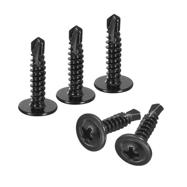 Tornillos autorroscantes de cabeza Phillips Uxcell, 100Pcs #8x3/4" Tornillo para chapa metálica