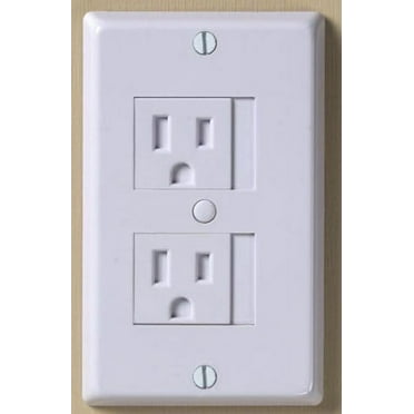 Kidco Universal Child Safety Outlet Cover, 1 Count, White, Plastic