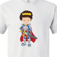 thumbnail image 4 of Inktastic Boy Prince, Knight In Shining Armor, Brown Hair T-Shirt, 4 of 5