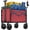 Red, variant on Simenmax Heavy Duty Collapsible Wagon Cart, 220 lbs Capacity All-Terrain Folding Wagon Portable Gear Cart for Camping, Beach, Gardening, Grocery Shopping, Blue