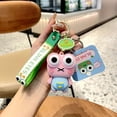 thumbnail image 4 of Porte-clés Pendentif Poupée Frog Mignon Dessin Animé Décompression Pince Porte-Clés Sac d'École, 4 of 4