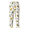 thumbnail image 2 of Disketp Bees And Rainbows for Teenagers' Pajama Pants ,Lounge Pants Teen joggers Ideal for Home, School, or Sports-Large, 2 of 6