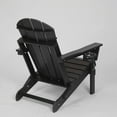 thumbnail image 5 of S-HOME Weather-Resistant HDPE Folding Adirondack Chair Featuring Dual Cup Holder In Classic Wood Texture For Relaxation, 5 of 10