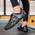 thumbnail image 4 of Barefoot Shoes for Women Mens QuickDry Water Shoes Lightweight Non Slip Athletic Hiking Shoes Breathable Slip On Sneakers Black Size 9.5, 4 of 5