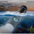 thumbnail image 5 of Diving Flashlight, Waterproof Dive Lights , Mini Led Dive Torch With Tail Rope, Rechargeable Underwater Torch For Tech Diving/wreck Diving/fishing, 5 of 5
