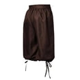 thumbnail image 5 of Men's Medieval Pirate Capri Pants Renaissance Costumes Viking Shorts Lace up Hem Halloween Costume Trousers, 5 of 5