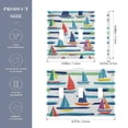 thumbnail image 2 of Yayeee Toggle Light Switch Wall Plate 2-Gang 4.56"x4.48" Decorative Outlet Cover, Colorful Sailboats, 2 of 7