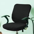 thumbnail image 1 of Baohd Computer Chair Cover Swivel Chair Cover Rotating for Chair Black Backrest + Cushion Cover 1Set, 1 of 6