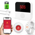thumbnail image 1 of Daytech WiFi Smart Caregiver Pager Alarm System 2 Transmitters 1 Receiver White, 1 of 9