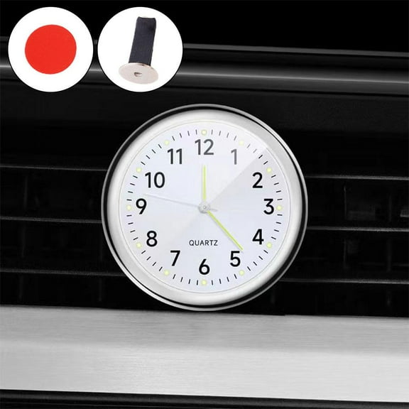 Car Clock Mini Luminous Stick-On Digital Watches Clock For Vehicle -Nice; C7J9