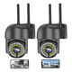 thumbnail image 3 of 2pcs Cámara De Seguridad Exterior Wifi Foco Hd Visión Alarma Malubero, Color Negro, 3 of 5