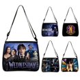 thumbnail image 2 of Addams and Enid-Bolso de mano gótico para niñas, bolsa de hombro para ir de compras, bolsa de viaje para regalo, novedad de 2023, 2 of 4