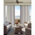thumbnail image 4 of Simple Farmhouse Style, Blackout Curtains 45 Inches Long for Bedroom, Abstract Grey Geometric Stripe Thermal Insulated Room Darkening Black Out Window Curtain Panels Grommet Drapes for Living Room, 4 of 8