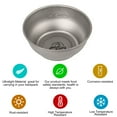 thumbnail image 2 of High Intensity Titanium Bowl Plate Ultralight Titanium Tableware Anti-Scald Bowl Dish Soup Bowl for Outdoor Camping Hiking Cooking, 2 of 8