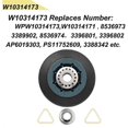 thumbnail image 5 of 4Pack W10314173 Dryer D Roller Replacement for Dryer Compatible with WPW10314173 Roller D Supp, 5 of 5