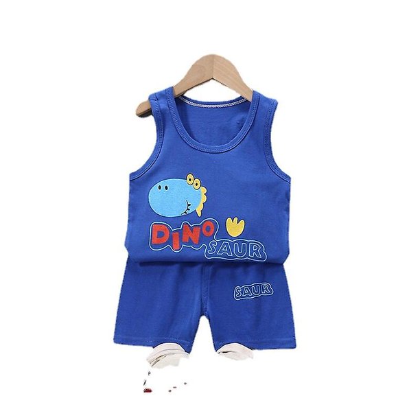 18M 60ChampagneSummer Cute Cartoon 2pcs Niños Bebé Niños Niñas Chaleco de dibujos animados Top Shorts Pantalones Conjunto Ropa Niños Pijamas Niñas Conjuntos de ropa esquí esquí Gafas de esquí