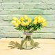 thumbnail image 3 of 20pcs Yellow Flowers Artificial Tulips Silk Flowers 13.5" For Home Decorations Centerpieces Arrangement Wedding Bouquet, 3 of 5