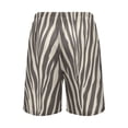thumbnail image 3 of Men's Pajama Bottoms Athletic Shorts For Men Casual Cotton Zebra Stripes Vector, 3 of 7