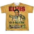 thumbnail image 2 of Elvis Presley GI Blues (Front/Back Print) Youth Sublimated Crew T-Shirt White, 2 of 4