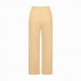thumbnail image 5 of kpoplk Girls Oversized Wide Leg Sweatpants Drawstring Kids Baggy Straight Leg Track Pants Casual Plain Pockets Joggers(Yellow,11-12 Y), 5 of 5