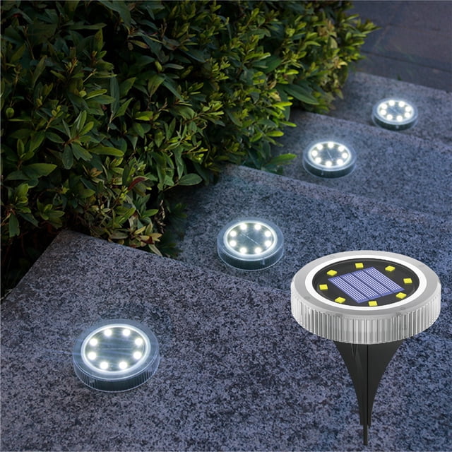 RKSTN solar light Solar Ground Lamp Outdoor Patio Garden Lamp Decoration Villa Steps Underground Lamp Ground Plug Lamps