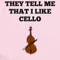 thumbnail image 2 of CafePress - They Tell Me That I Like Cello Body Suit - Baby Light Bodysuit, Size Newborn - 24 Months, 2 of 4