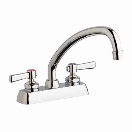 Chicago Faucet Low Arc Chrome Chicago Faucets W4D Brass W4D-L9E35-369AB