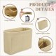 thumbnail image 3 of Insertar organizador de bolso de fieltro, organizador de bolsa negra con pouch de malla para mujeres, 3 of 7