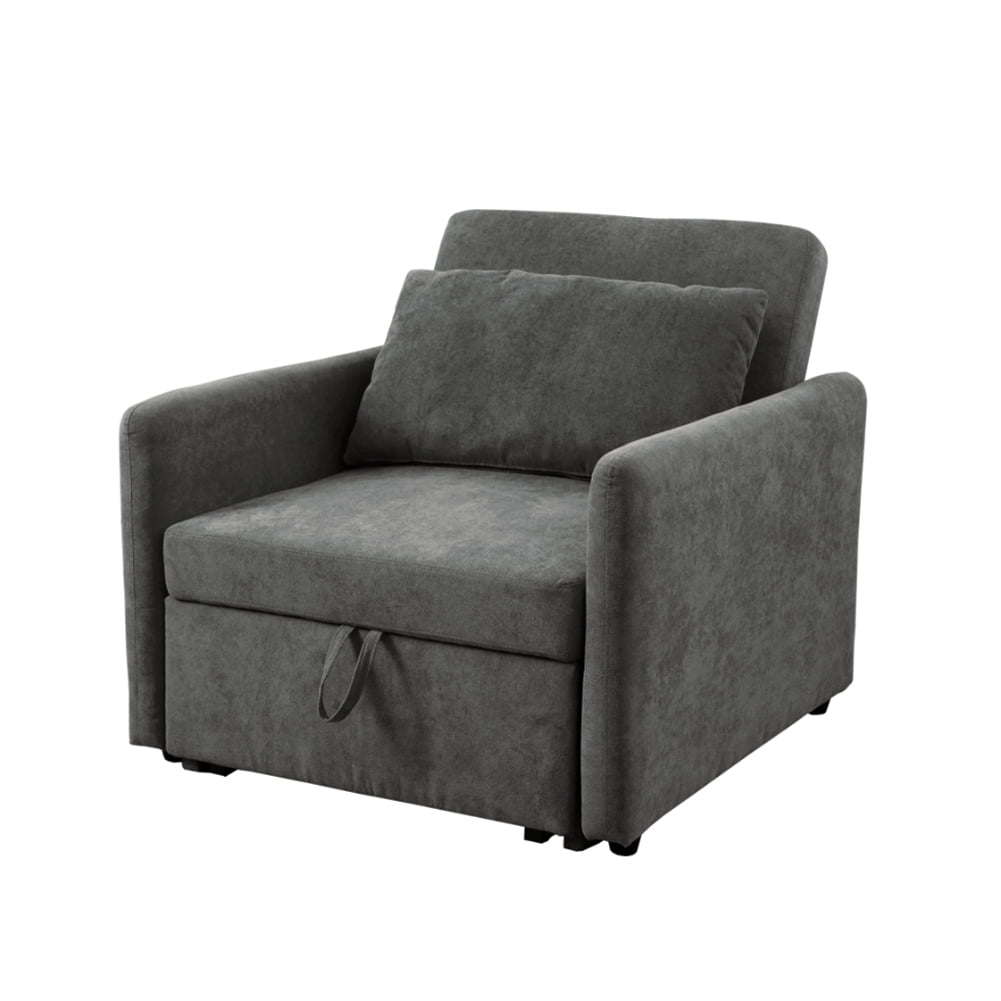 Kadyn 3 in 1 Convertible Sofa Bed Chair, Sleeper Chair, Single Sofa Chairs for Small Space Adjustable Backrest, Dark Grey Kadyn 3 in 1 Convertible Sofa Bed Chair, Sleeper Chair, Single Sofa Chairs for Small Space Adjustable Backrest, Dark Grey