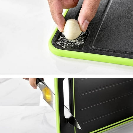 

QYY 4 In 1 Defrosting Board Melt Defrosting Board Defrosting Board 14.37x9.84 Inches Defrosting Tray Double As Cutting Board With Grater Sharpener Double Chopping Board