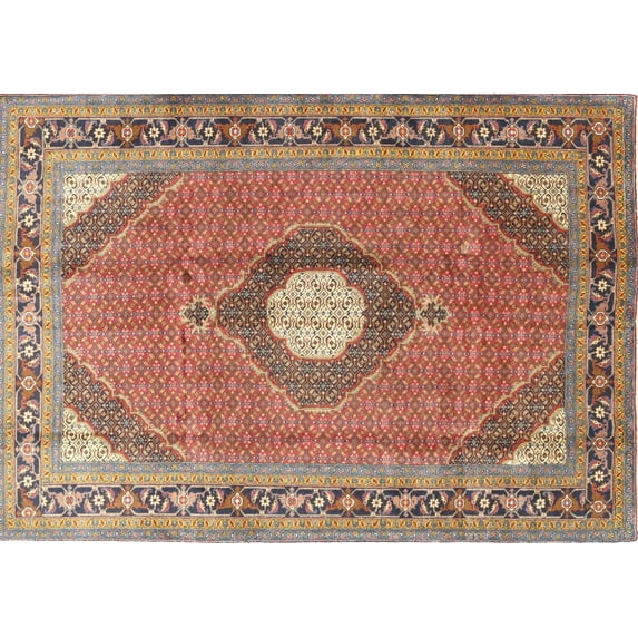 Ahgly Company Machine Washable Indoor Rectangle Traditional Brown Red Area Rugs, 2' x 4'