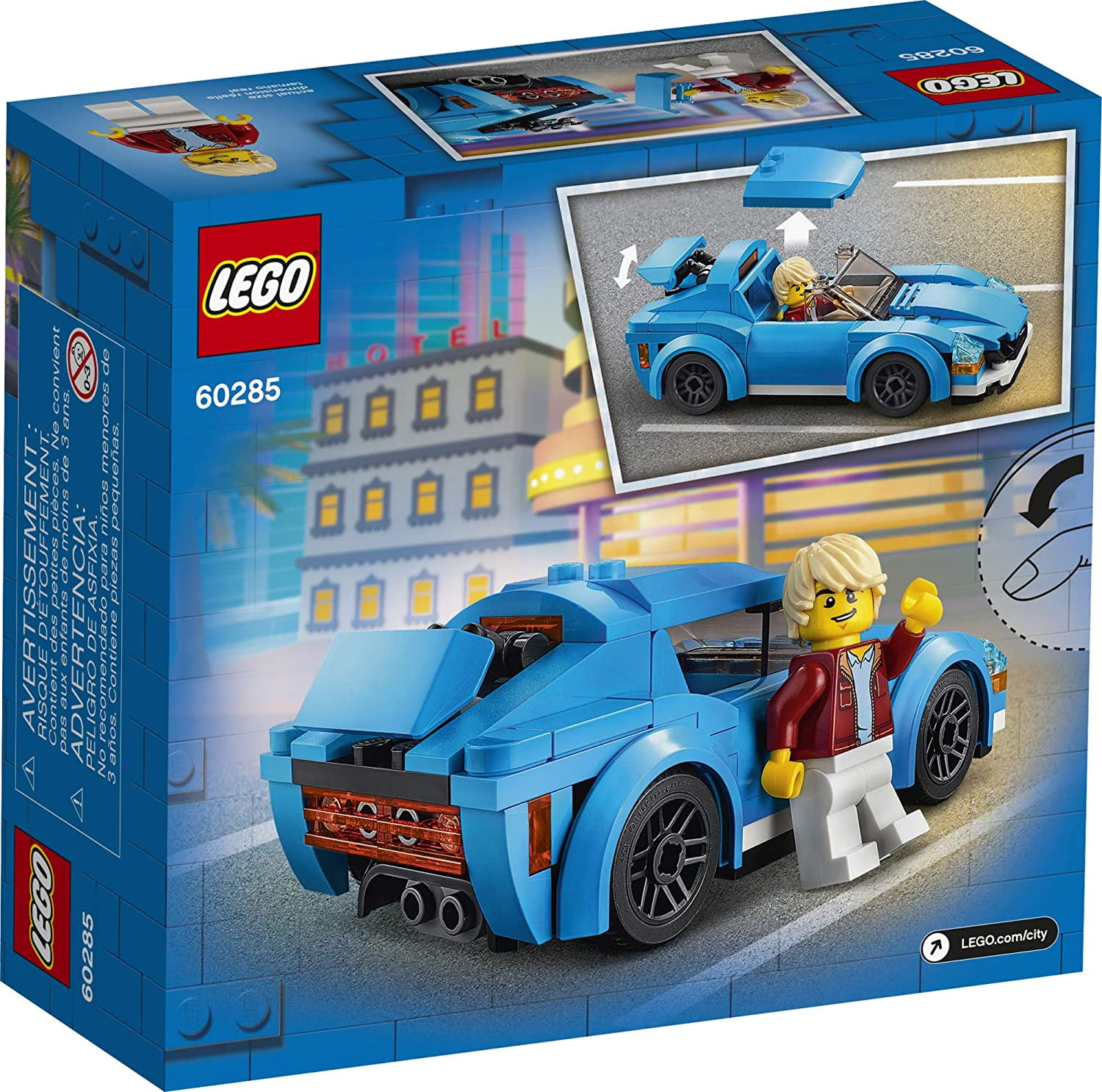 NEW 47pcs LEGO 30349 Polybag LEGO CITY Blue Sports Car 