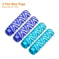thumbnail image 3 of Uxcell 2 Pairs Bike Pegs Aluminum Alloy Rear Stunt Pegs Anti-Skid Foot Pedals fit 3/8" Axles for Mountain Bike BMX, Blue & Sky Blue, 3 of 6