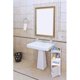 thumbnail image 2 of Etna Bathroom Storage Cabinet Tower - Freestanding Restroom Organizer Rack, White Bath Room Shelf Unit with Tissue Holder, 2 of 5