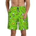thumbnail image 1 of Honeii Golf Sport Club Print Men's Casual Shorts with Drawstring,Swim Trunks Quick Dry Beach Shorts-Small, 1 of 6