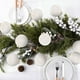 thumbnail image 3 of Adornos de bola de Navidad de terciopelo Paquete de 12 | Grandes decoraciones de árbol de vacaciones flocadas a prueba de roturas de 2.36" | Acabado mate Rojo Burdeos Tan Blanco Tierra | Elegante, 3 of 7