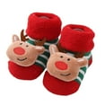 thumbnail image 2 of Wancir Baby Booties Cozy Fleece Slippers Soft Baby Shoes With Gripper Soles, Winter Warm Infant Newborn Crib Sock Shoes First Walkers, 2 of 3