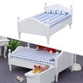 thumbnail image 6 of LeeQinersw 1:12 Scale Single Bed Doll House Living Room Furniture Bedroom with Sheet Living, 6 of 9