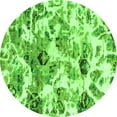 thumbnail image 1 of Ahgly Company Indoor Round Abstract Green Modern Area Rugs, 5' Round, 1 of 4