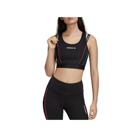 Adidas Womens Fitness Running Sports Bra Black XS