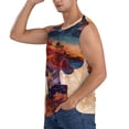 thumbnail image 3 of Fotbe Cultural Silhouette Journey Men's Camiseta sin Mangas Estampada para Hombres, Playera Casual para Gimnasio, Entrenamiento, Playa-Medium, 3 of 7