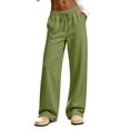 thumbnail image 2 of Women's Wide Leg Sweatpants High Waisted Yoga Pants with Pockets, 2 of 8