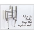 thumbnail image 4 of Shower Seat Resin with Legs, ADA Heavy Duty Shower Chair for Inside Shower 400lbs | 304 Stainless Steel | Shower Chair for Elderly and Disabled | Folding Shower Seat Wall Mounted | 24”x16”, 4 of 6