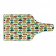 thumbnail image 1 of Retro Cutting Board, Hipster Design Soft Colored Big Polka Dots Pattern Vintage Style Spotted Graphic, Decorative Tempered Glass Cutting and Serving Board, Wine Bottle Shape, Multicolor, by Ambesonne, 1 of 1