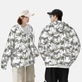 thumbnail image 3 of KLL Palm Trees Zebra Print Men's Women’s UPF 50+ Sun Protection Outdoor Hoodie Jacket Long Sleeve Fishing Hiking Performance Shirt-Large, 3 of 6